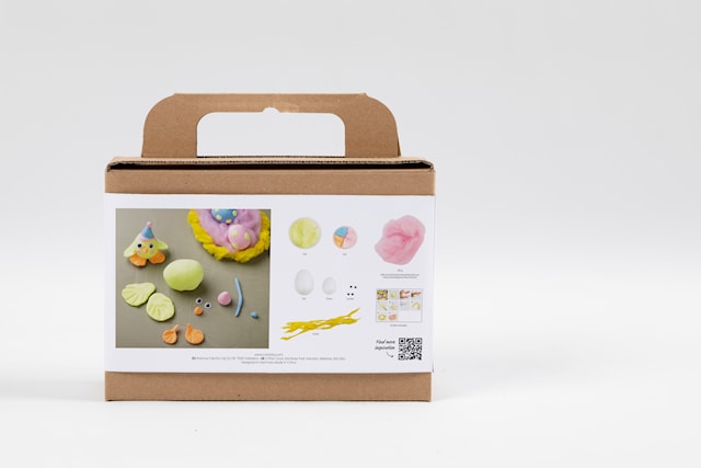 Produktbilde 6 for Mini DIY Kit Modellering, Påskefamilie, lys blå, orange, pastellpink, lys gul, 1 pk.
