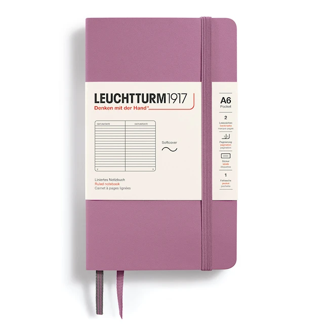 Anteckningsbok A6 Soft Linjerad Dusty Rose Leuchtturm 1917
