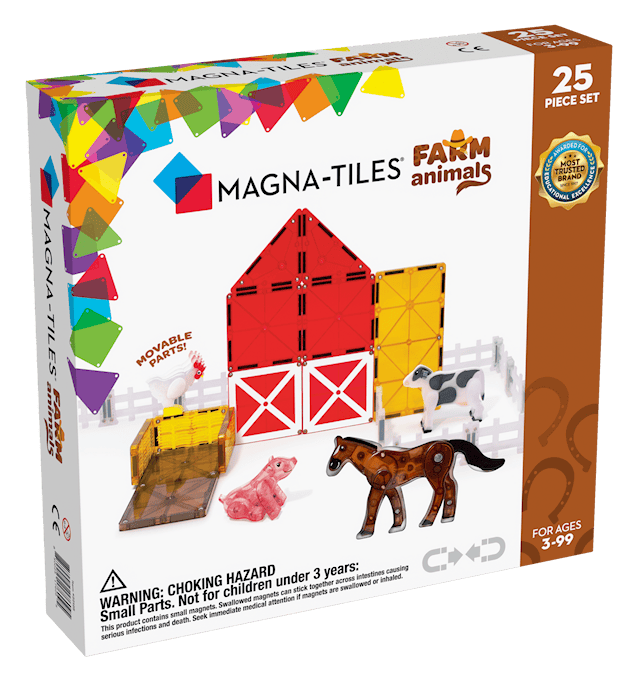 Produktbild 1 för Magna-Tiles Farm Animals, 25 bitar