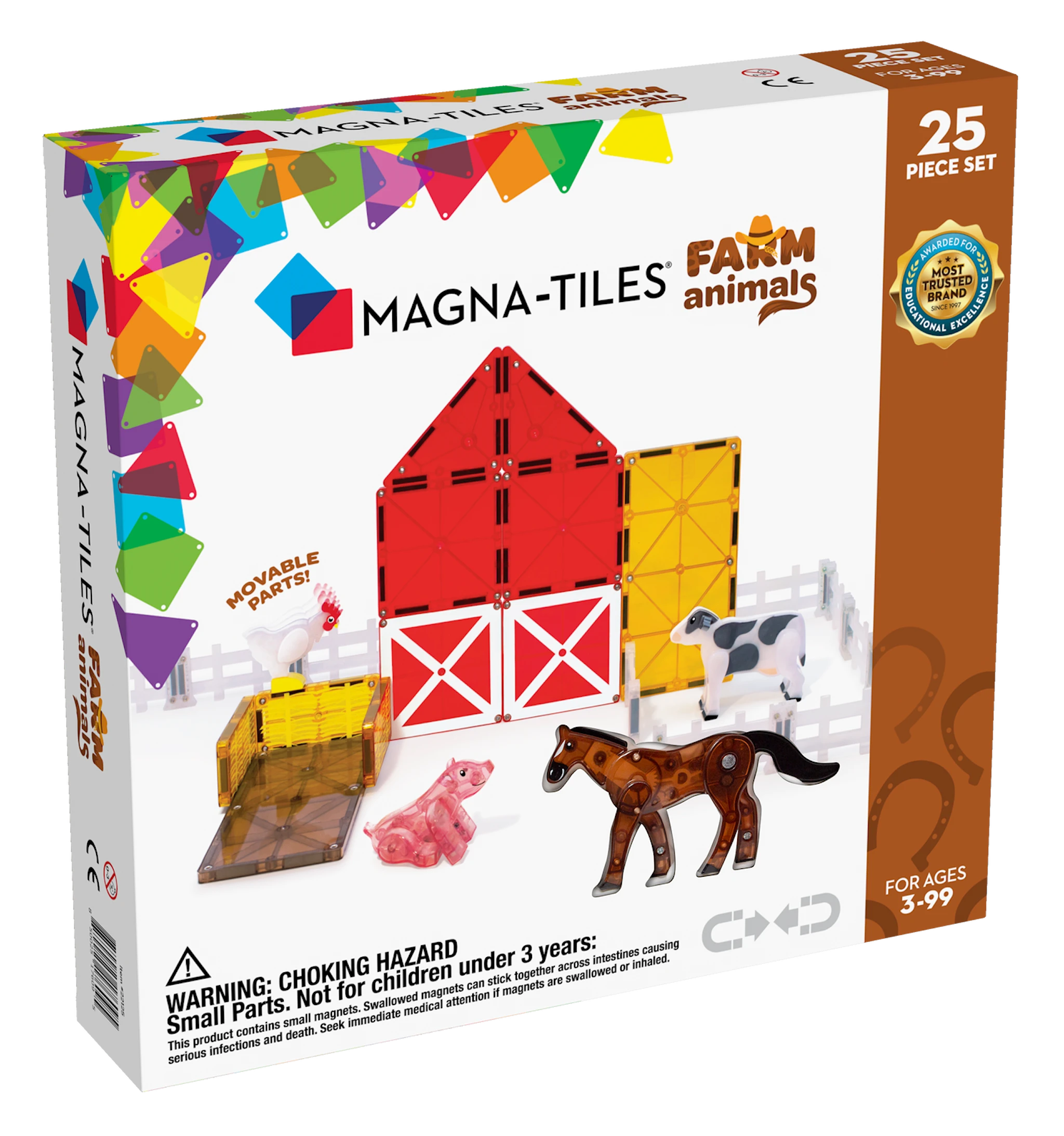 Tuotekuva ille Magna-Tiles Farm Animals, 25 kpl