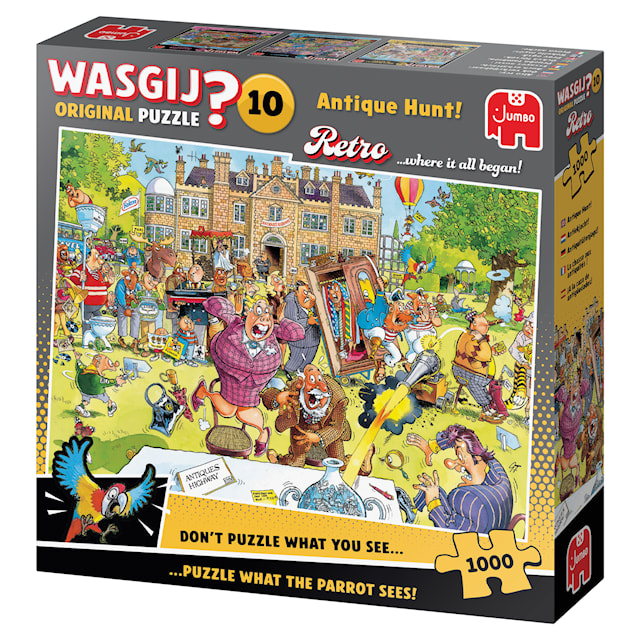 Tuotekuva 4 - Wasgij Retro Original 10 - Antiikkijahti! Palapeli 1000 palaa