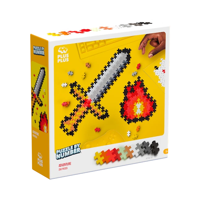 Puzzle By Number Adventure 250 palaa Plus-Plus