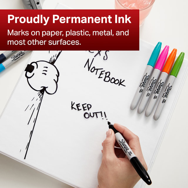 Produktbild 3 för Märkpenna Sharpie Fine Svart 2-pack