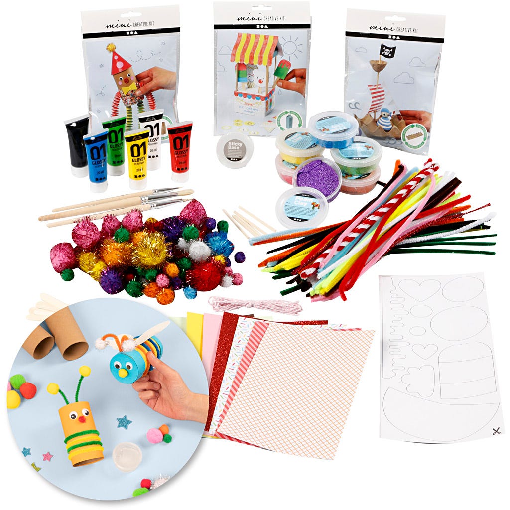 Pysselset - Kreativ med &aring;terbruk, 1 set