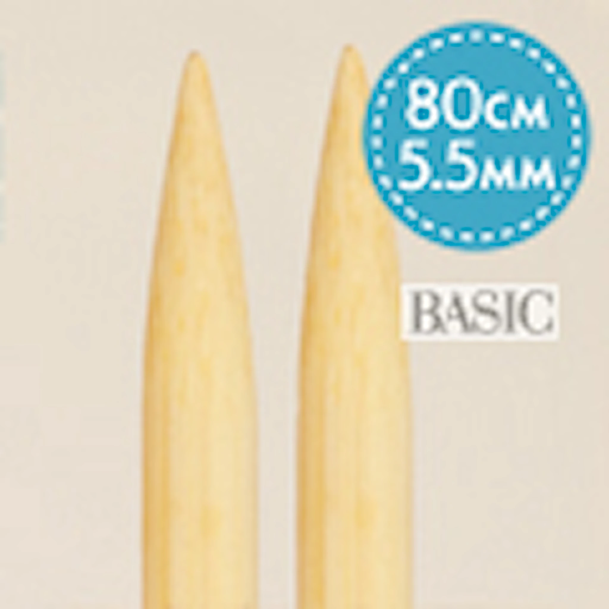 Tuotekuva ille Basic Pyöröpuikot Koivu 80 cm 5,50 mm Drops