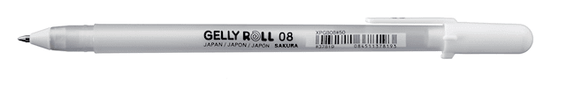 Sakura Gelly Roll Basic Valkoinen Geelikynä 0,4 mm