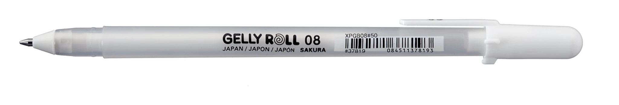 Produktbild för Sakura Gelly Roll Basic Vit Gel Penna 0,4 mm