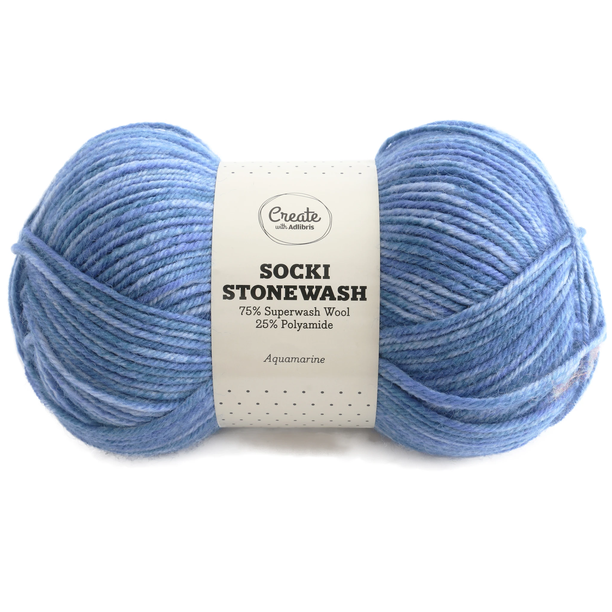 Tuotekuva ille Socki Stonewash lanka 100 g Adlibris