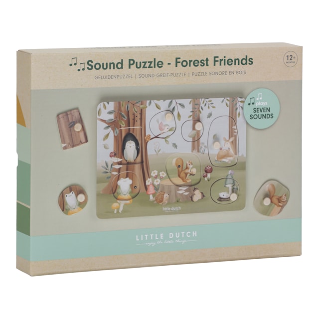 Produktbild 4 för Forest Friends Pussel med Ljud Little Dutch