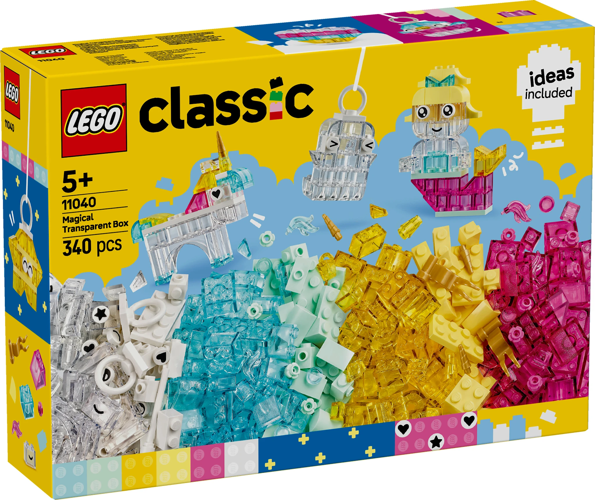 Tuotekuva ille Läpinäkyvien palikoiden taikalaatikko LEGO® Classic (11040)
