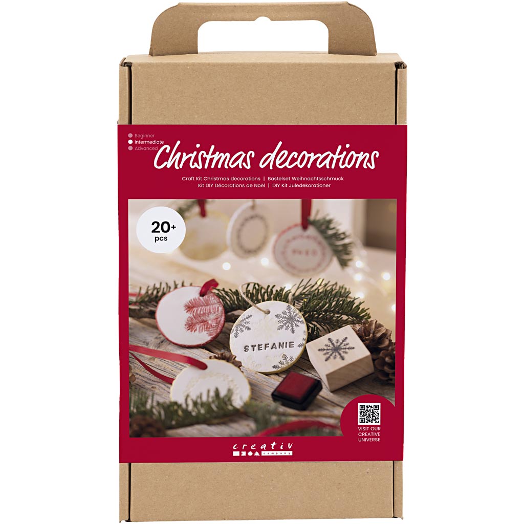 DIY Kit Juldekorationer, Självhärdande lera, 1 förp.