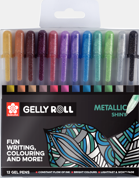 Sakura Gelly Roll Metallic Gelpennnor 12-pack