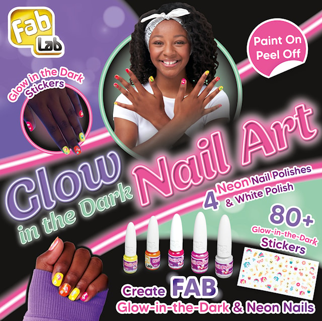 Produktbild 1 för Glow in the Dark Neon Nail Art Fablab