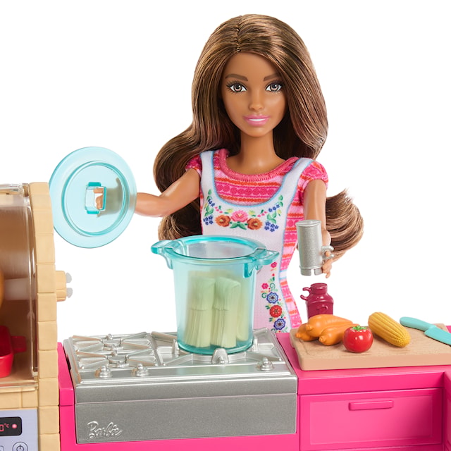 Tuotekuva 6 - Barbie Teresan Keittiö Leikkisetti Nukella ja Tarvikkeilla