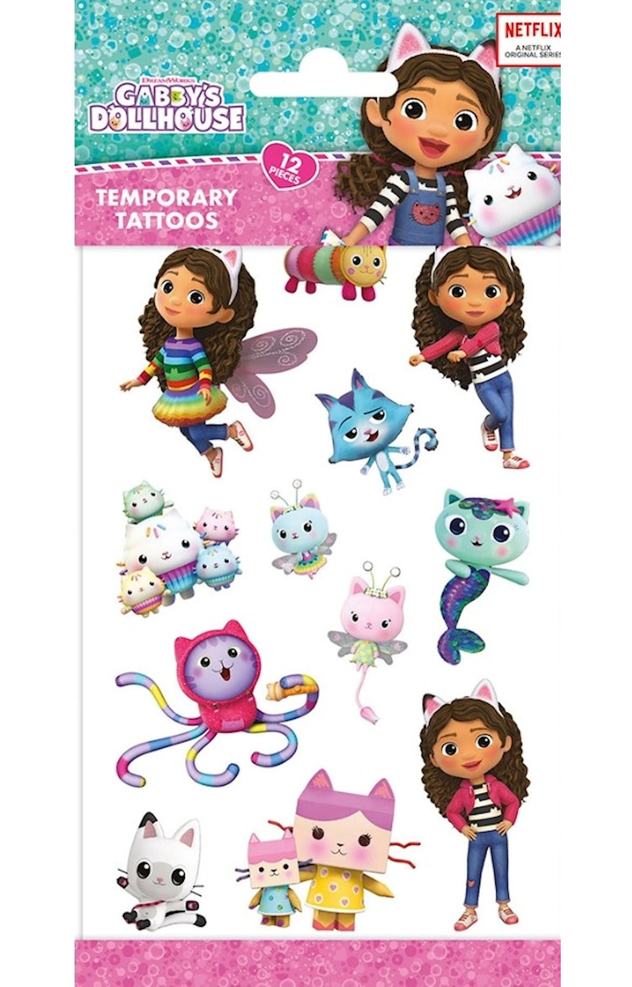Produktbild för Tatueringar Gabby's Dollhouse 1 ark