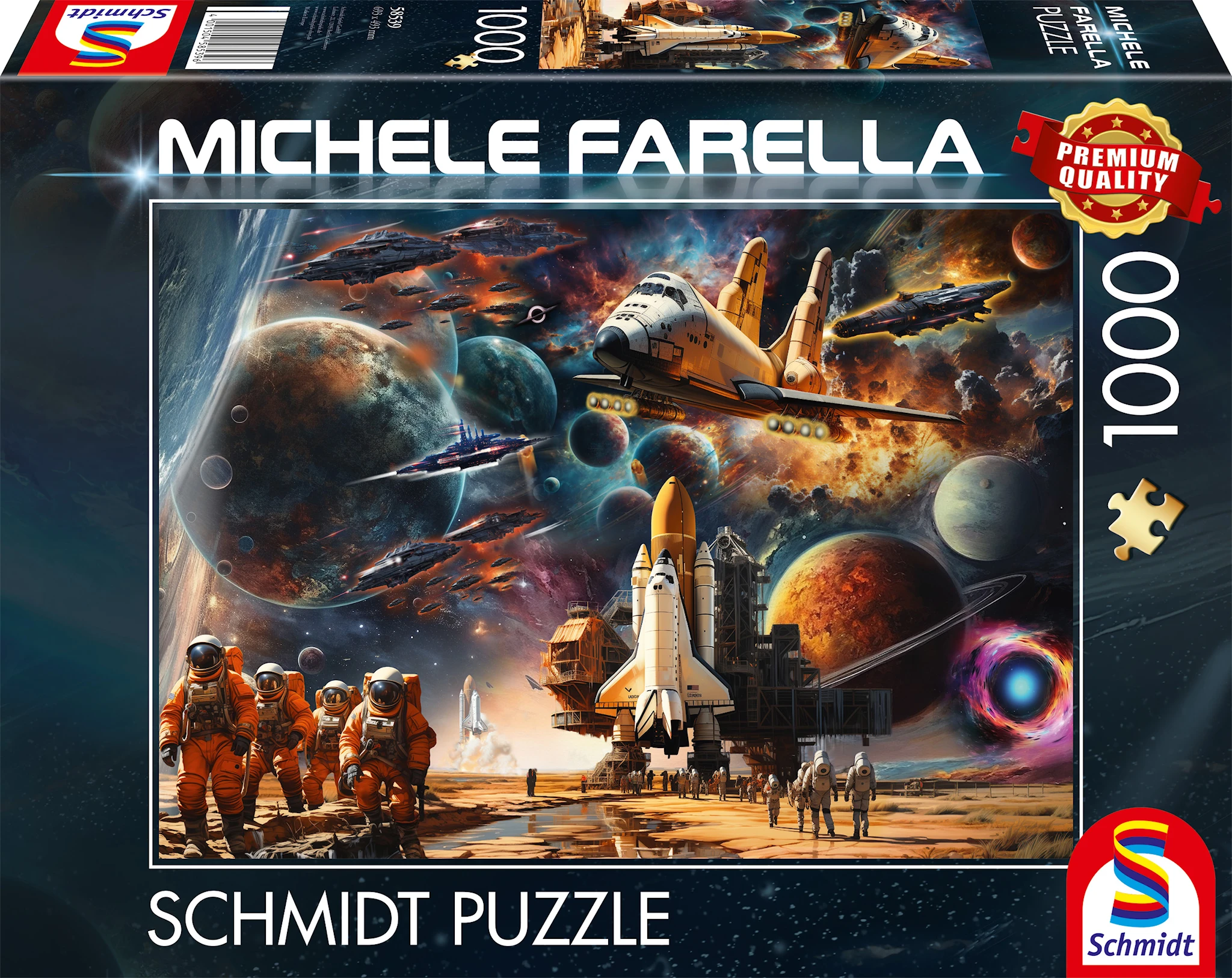 Produktbild för Pussel The allure of space Journeys to distant galaxies 1000 bitar, Schmidt