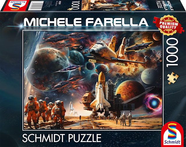 Produktbild 1 för Pussel The allure of space Journeys to distant galaxies 1000 bitar, Schmidt