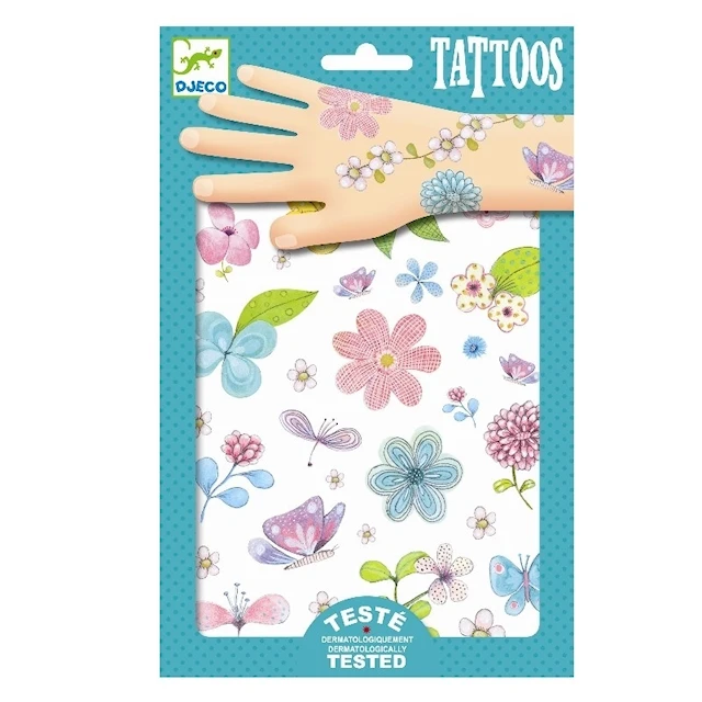 Tatuoinnit Niittykukkia 50 kpl Djeco