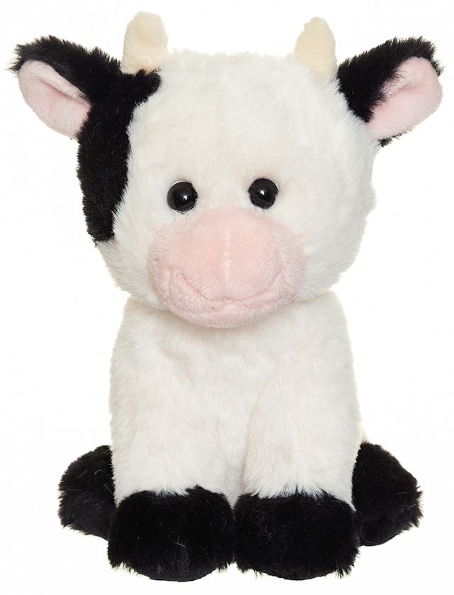 Tuotekuva 1 - Teddy Farm pehmolelu 18 cm Istuva Lehmä Teddykompaniet