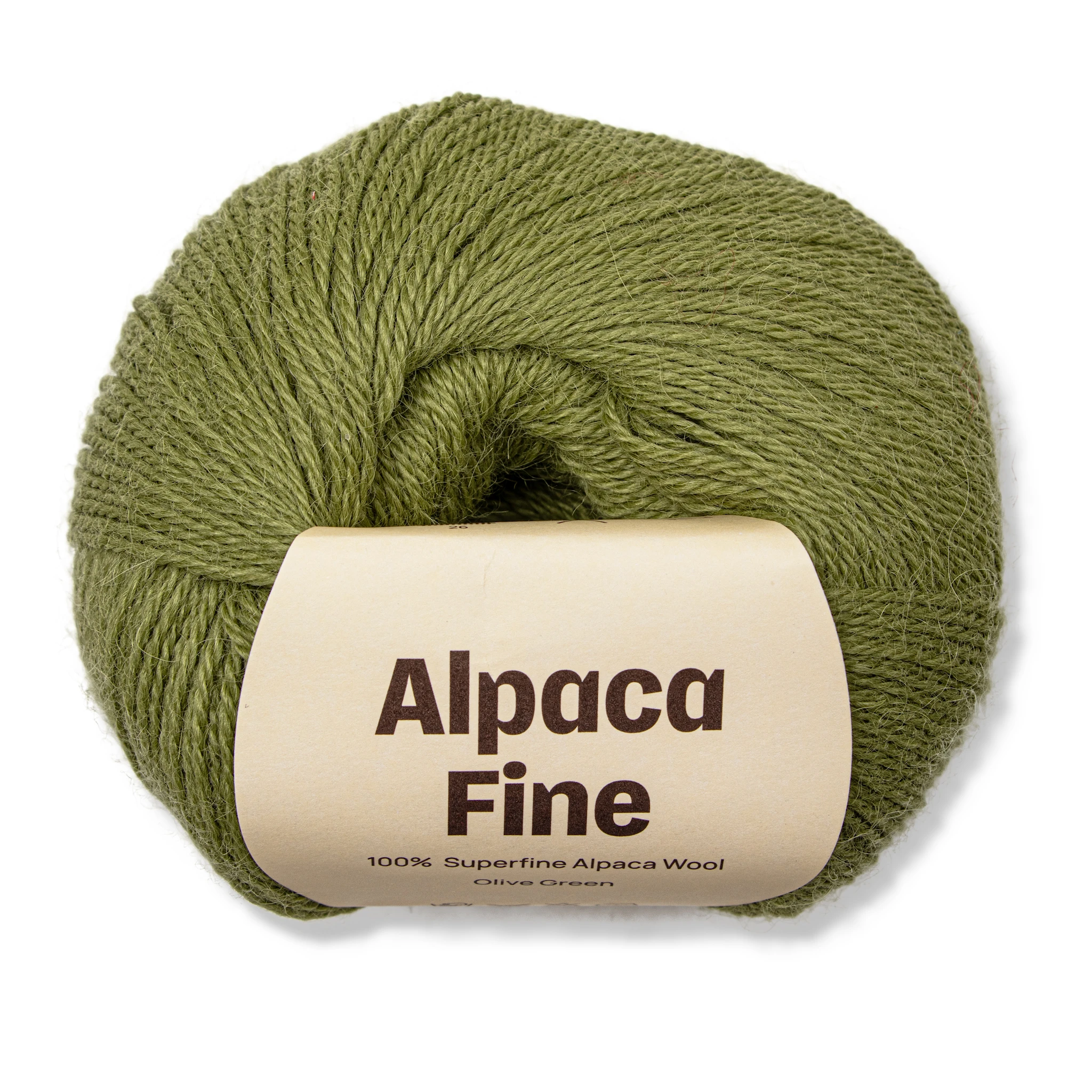 Produktbild för Alpaca Fine 50 g Olive green A227 Adlibris