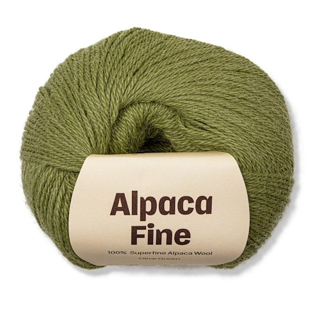 Alpaca Fine 50 g Olive green A227 Adlibris