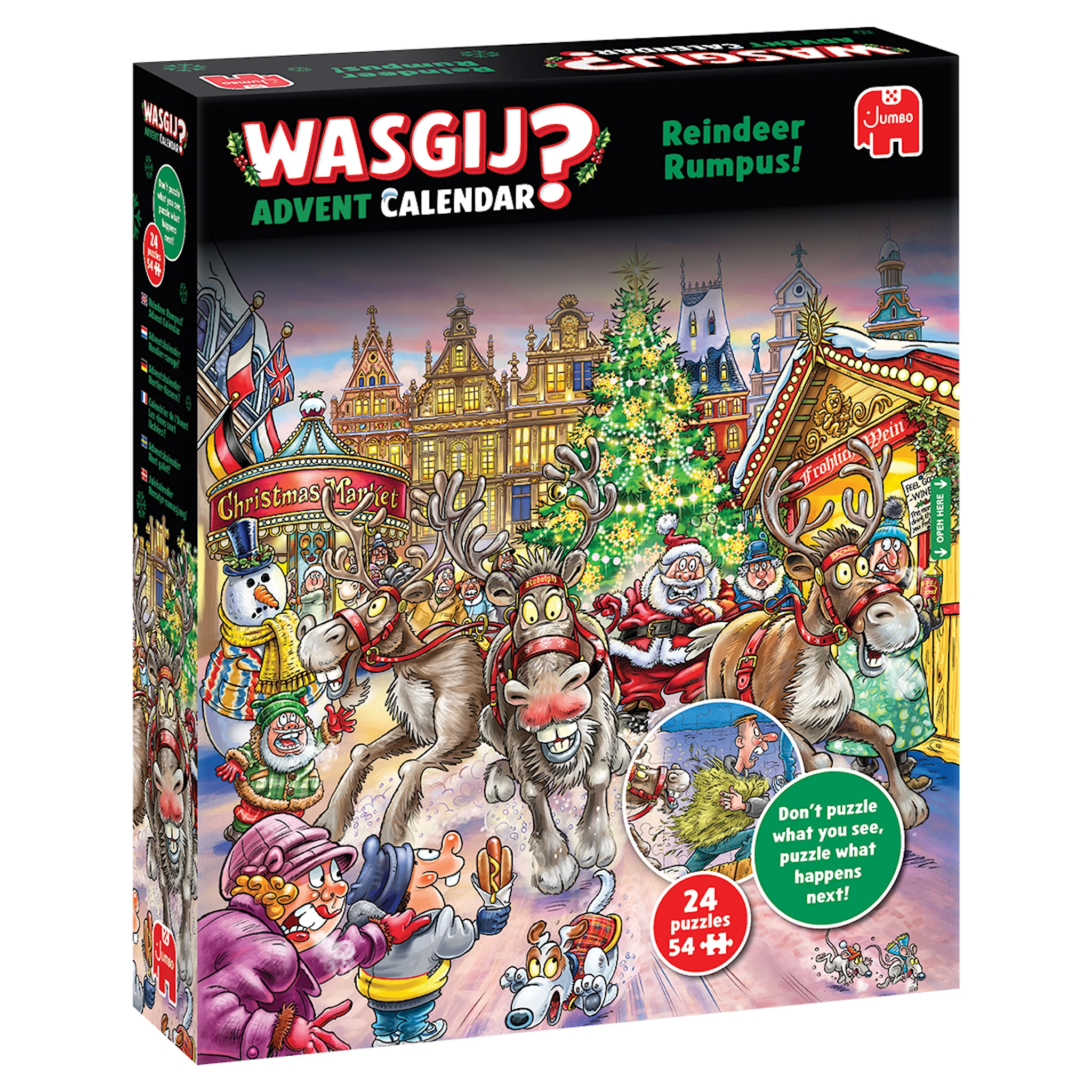 Produktbild för Adventskalender Pusselkalender Wasgij 2025
