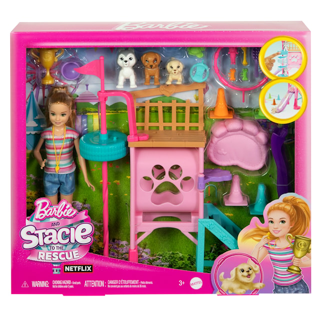 Tuotekuva 5 - Barbie Stacie Puppy Playground -Leikkisetti