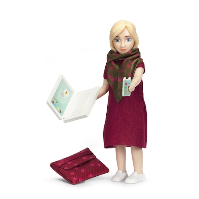 Tuotekuva 2 - Nukke Tietokoneella, Lundby