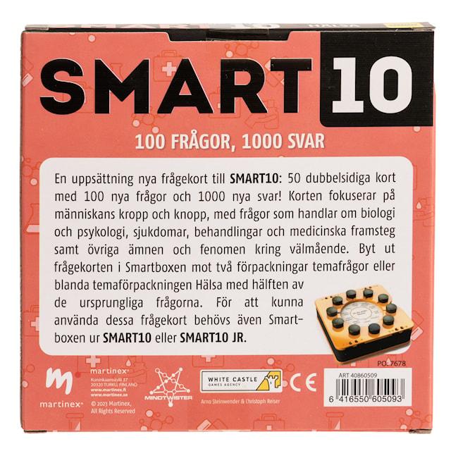 Produktbild 2 för SMART10 Frågekort, Hälsa (SE)