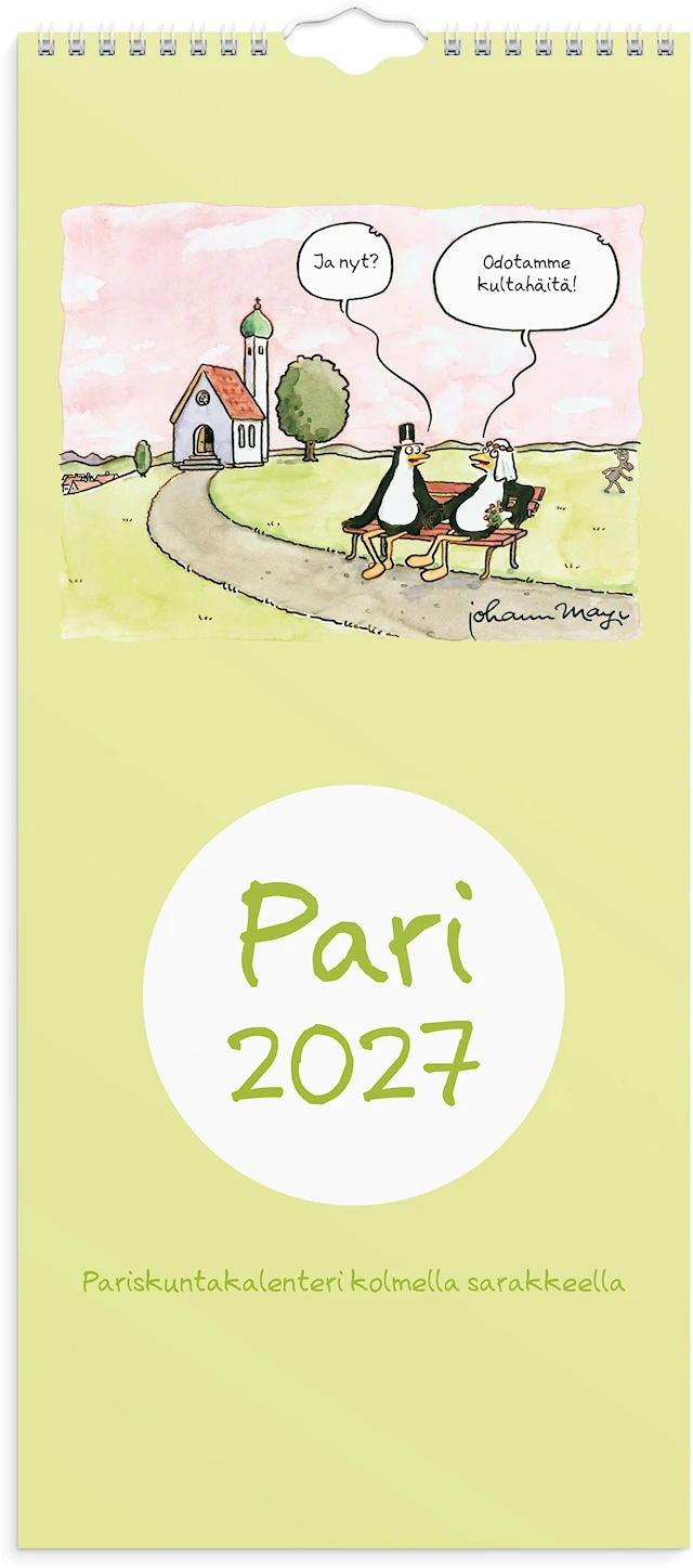 Perhekalenteri 2027 Black & White 2 Saraketta Burde