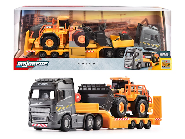 Produktbild 3 för Majorette Volvo FH-16 Lastbil med L350H Hjullastare 35 cm