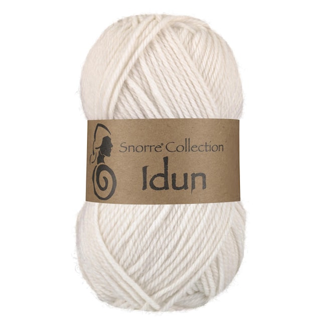 Idun Ull, Alpacka mix 50 gr Vit 600, Viking Snorre