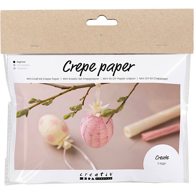 Produktbild 3 för Pysselkit Påskägg i Kräppapper Creativ Company