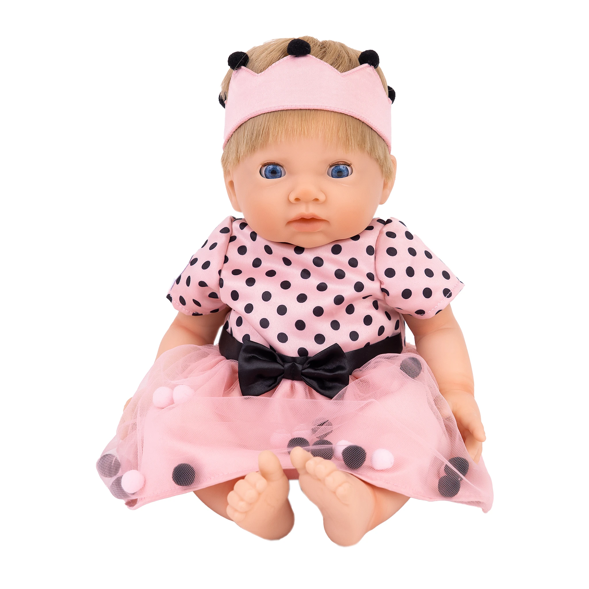 Produktbild för Dockkläder Klänning Pom Pom Tiny Treasures