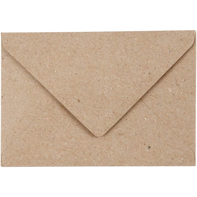 Kuvert Naturfärg 7,8x11,5 cm 50-pack