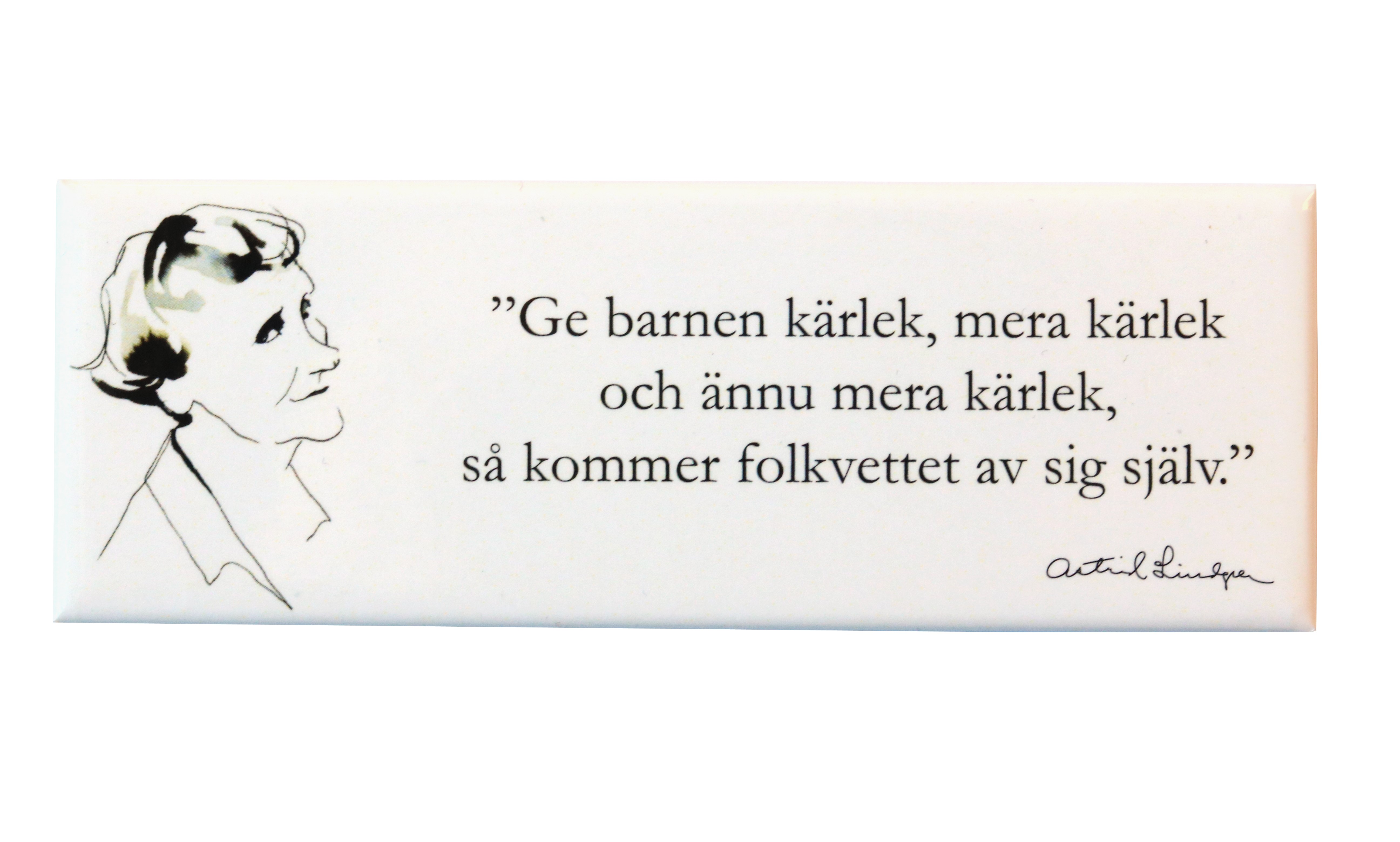 Kylskåpsmagnet Ge Barnen Kärlek 1-p