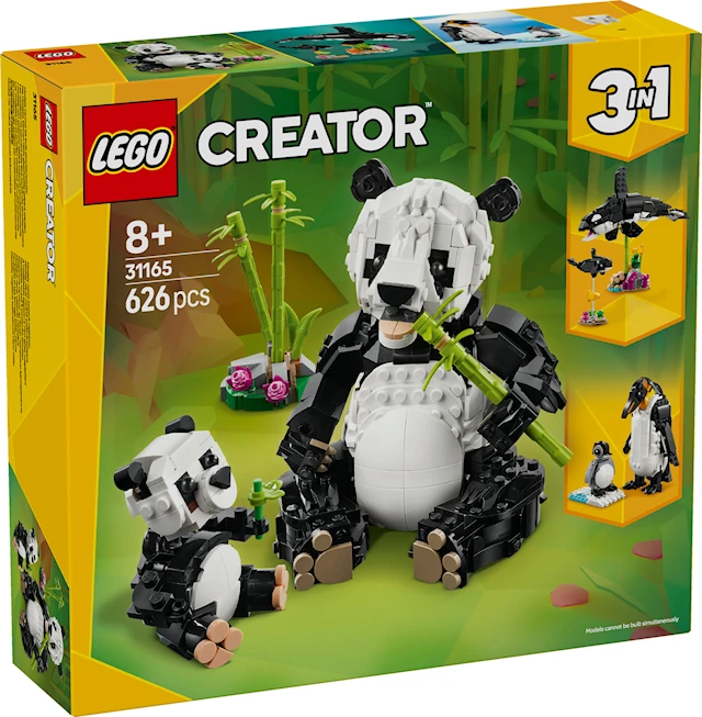 Villieläimet: Pandaperhe LEGO® Creator (31165)