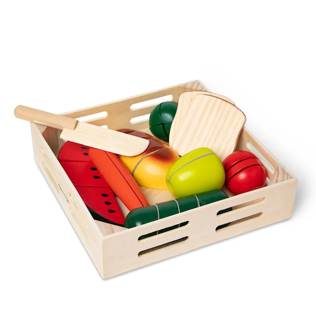 Frukt och Grönt att Skära i Trä Melissa & Doug