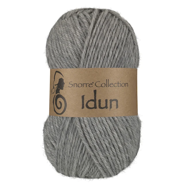 Idun Ull, Alpacka mix 50 gr Ljusgrå 613, Viking Snorre