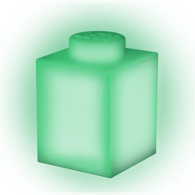 LEGO Iconic Silicon Kloss 1000% med LED lampa Grön