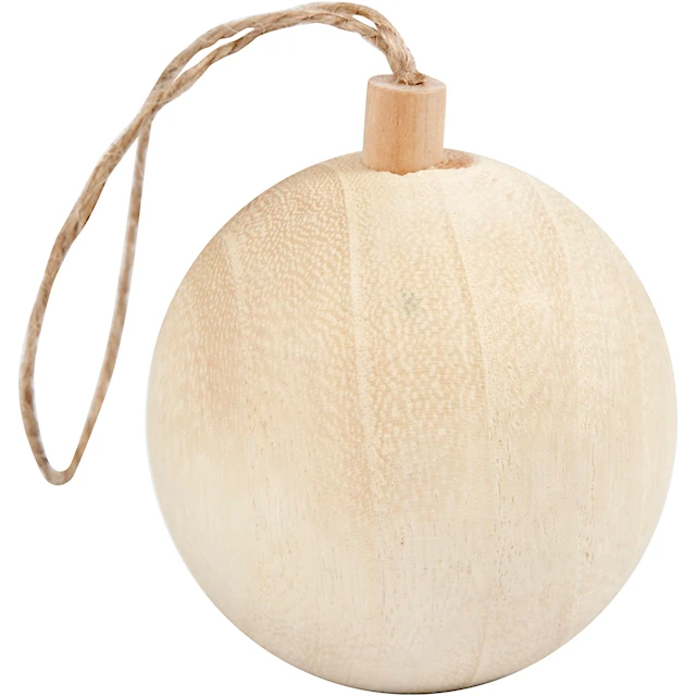 Julkula i trä diameter 4,8 cm 1-pack
