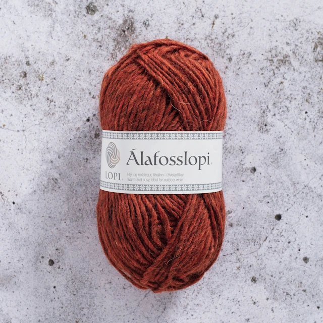 Álafosslopi Garn Ull 100 g Bränd orange Istex (1236)