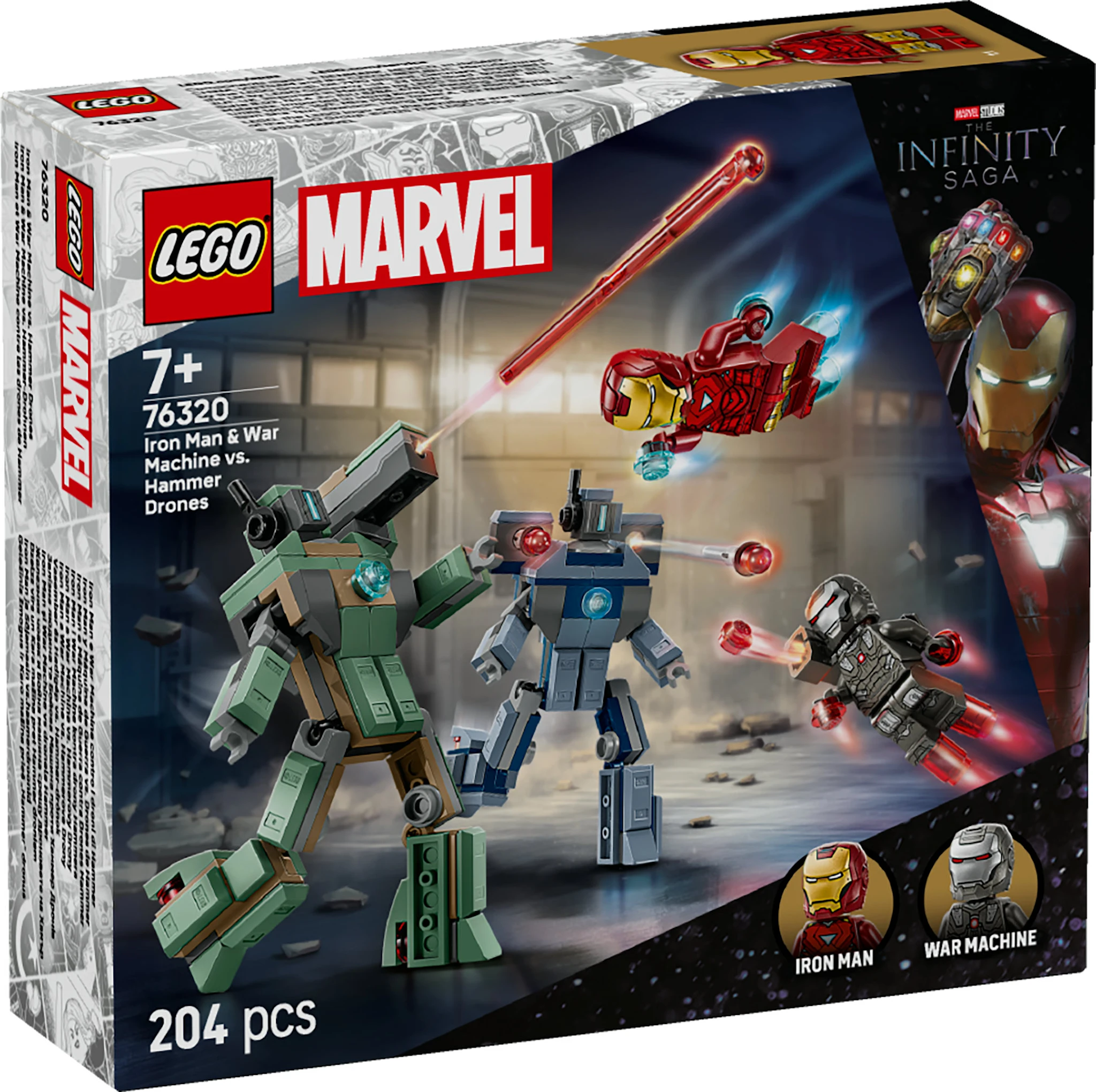 Tuotekuva ille Iron Man ja Sotakone vastaan Hammer-dronet LEGO® Super Heroes (76320)
