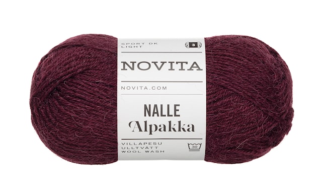Nalle Alpakka Garn 50g Aronia 5481 Adlibris