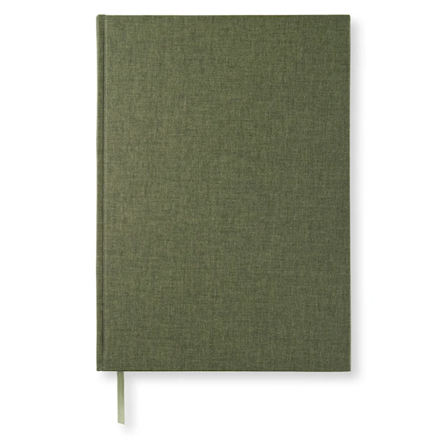 Muistikirja A4 Viivattu Khaki Vihreä Paperstyle