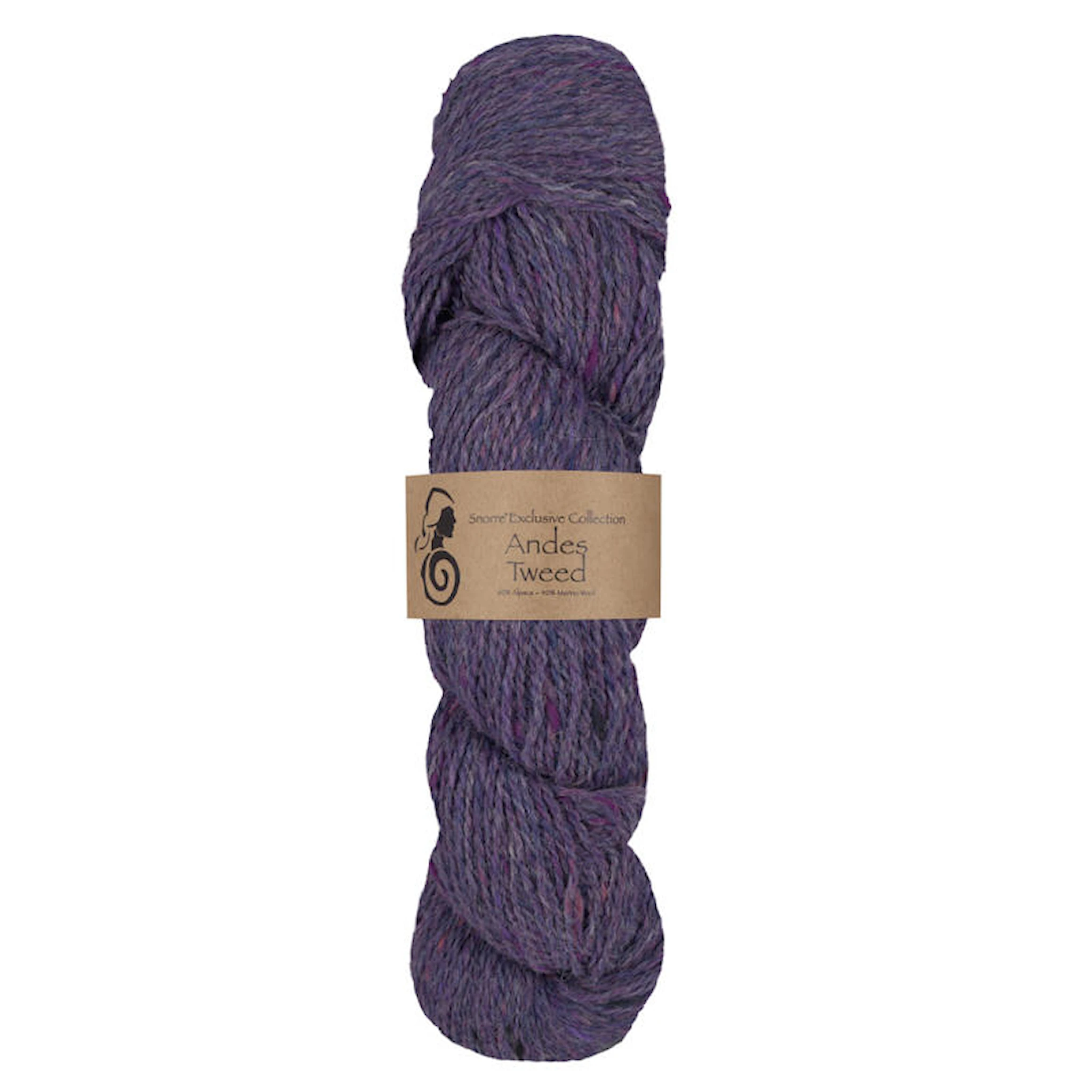 Tuotekuva ille Andes Tweed alpakka, villa 50 g Liila 269, Viking Snorre