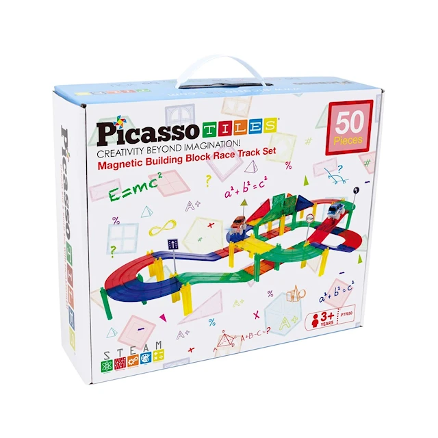 Picasso Tiles 50 pcs Race Truck Building Blocks
