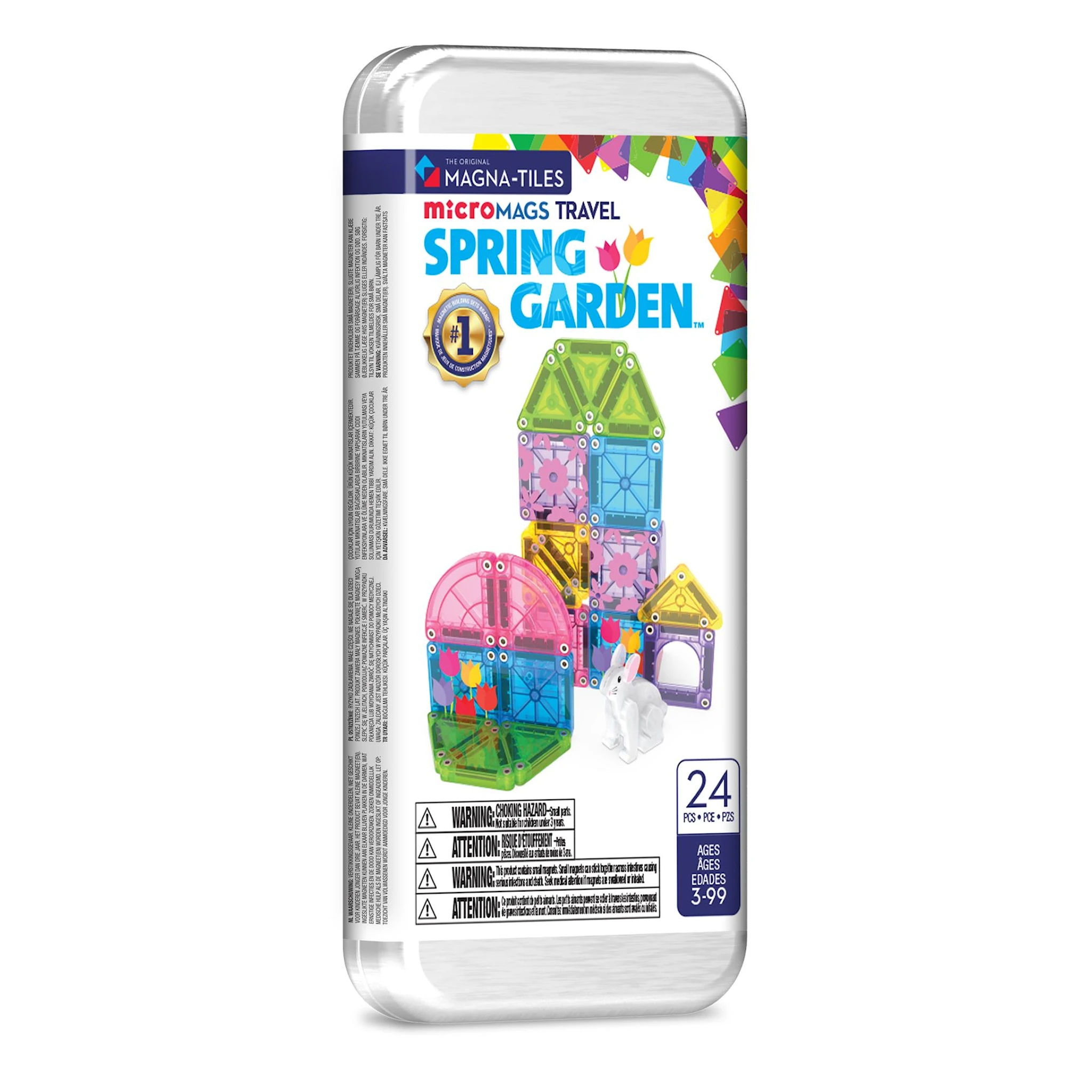 Tuotekuva ille Kevätpuutarhan matkasetti MicroMags, 24 osaa, Magna-Tiles