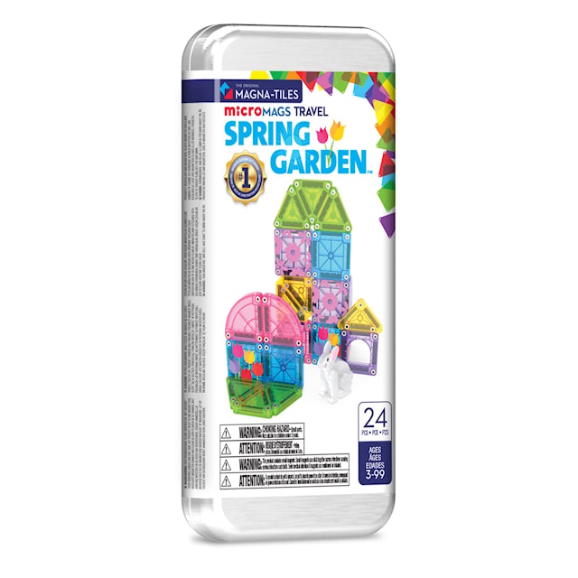 Tuotekuva 1 - Kevätpuutarhan matkasetti MicroMags, 24 osaa, Magna-Tiles