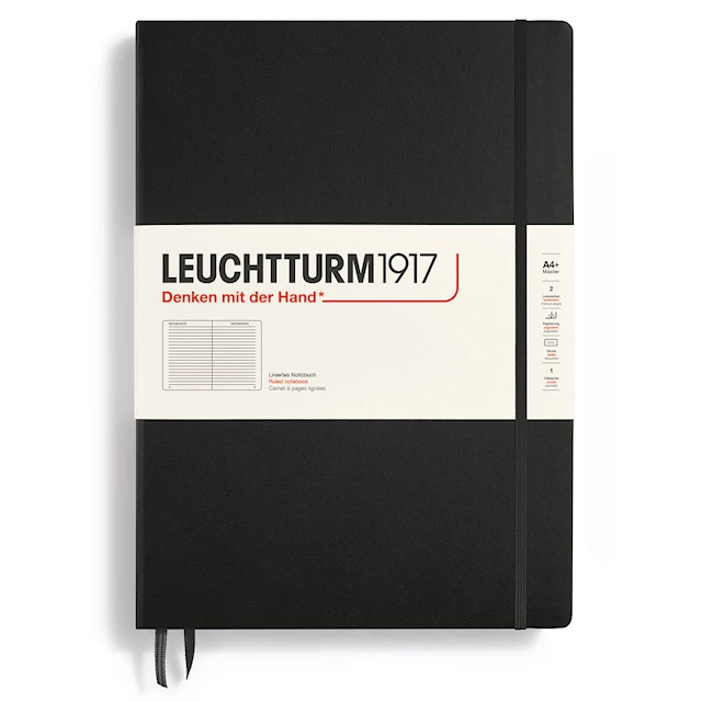 Anteckningsbok A4+ Classic Linjerad Black Leuchtturm1917